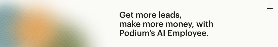 Podium banner