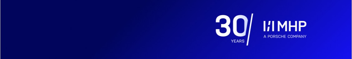 MHP – A Porsche Company banner