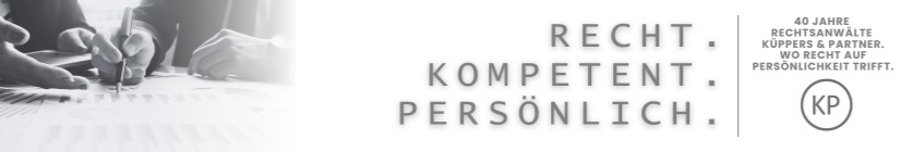 Rechtsanwälte Küppers und Partner banner