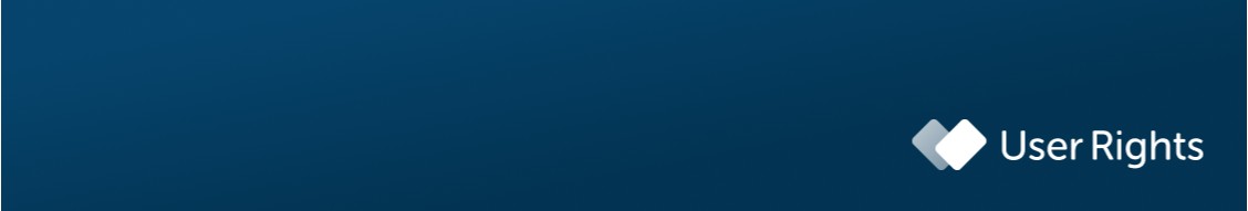 User Rights banner