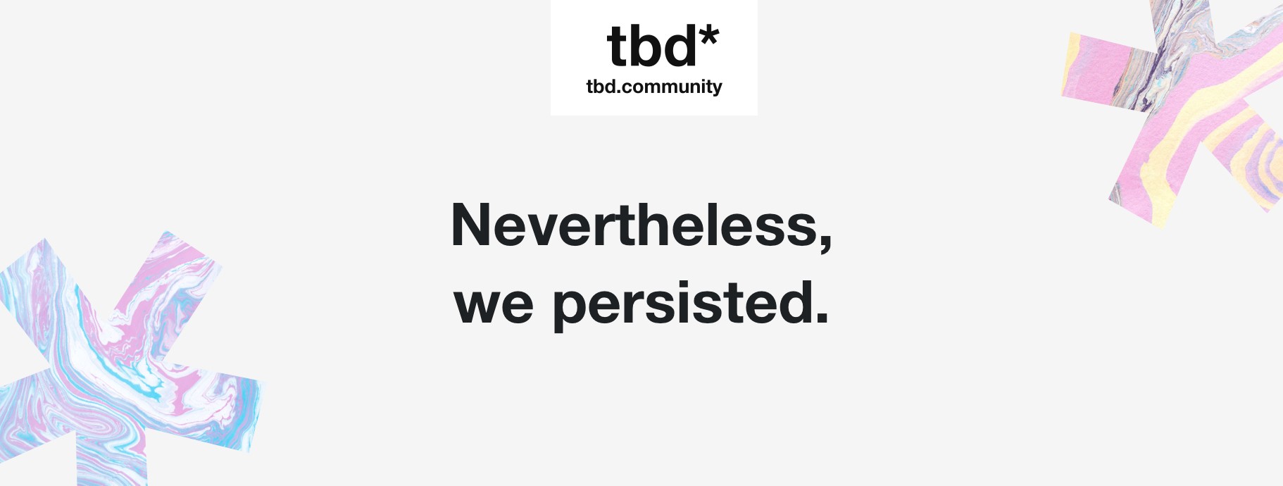 tbd* banner